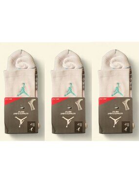 Jordan Socks Air Nike Socks 3 Pairs Jordan Essential Men MidCut SIZE LARGE